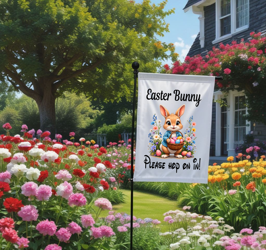 Easter Garden Flag With Holder